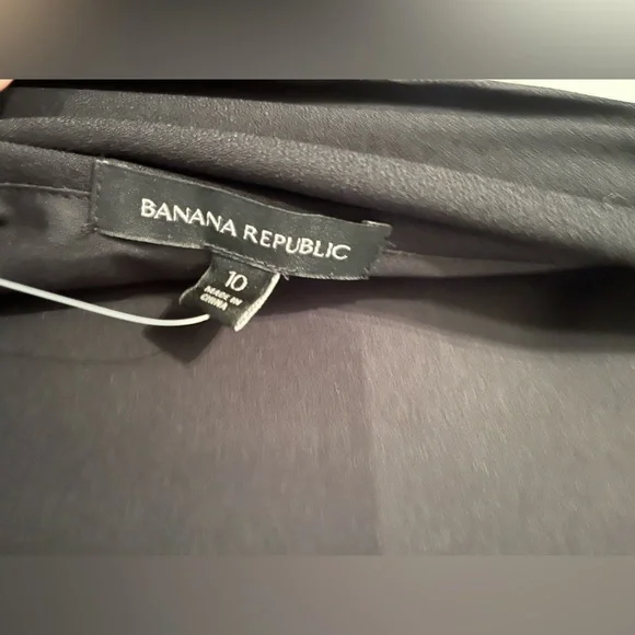 Banana Republic NWT black cowl-back sheath dress Size 10 - Picture 7 of 12